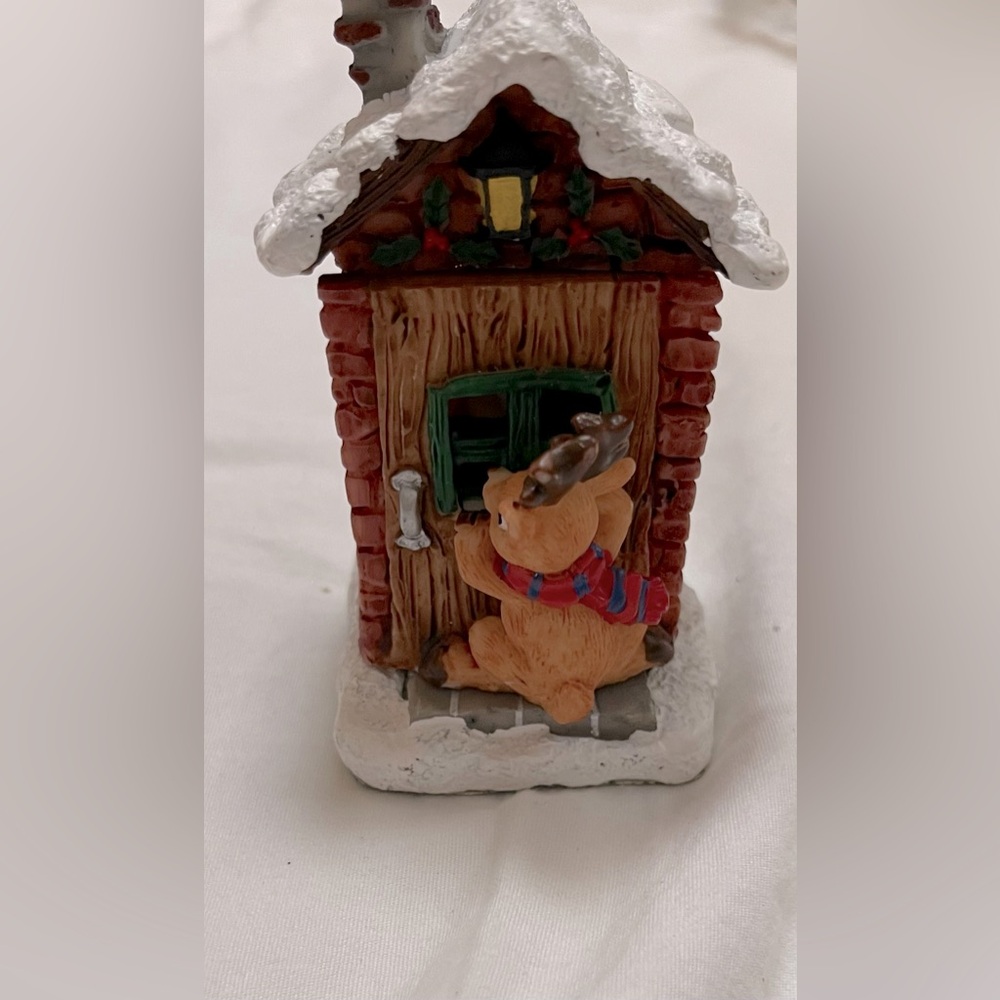 Roman, Inc. Santa Claus Reindeer Figurine Christmas Decoration Holiday Treasure